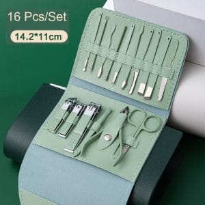 Nail Clippers 16pcs Manicure & Pedicure Tool Set