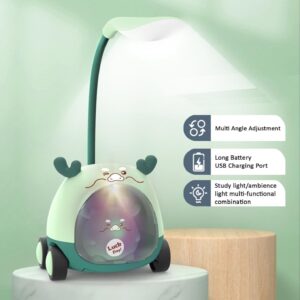 LED Plastic Night Lamp On Wheel